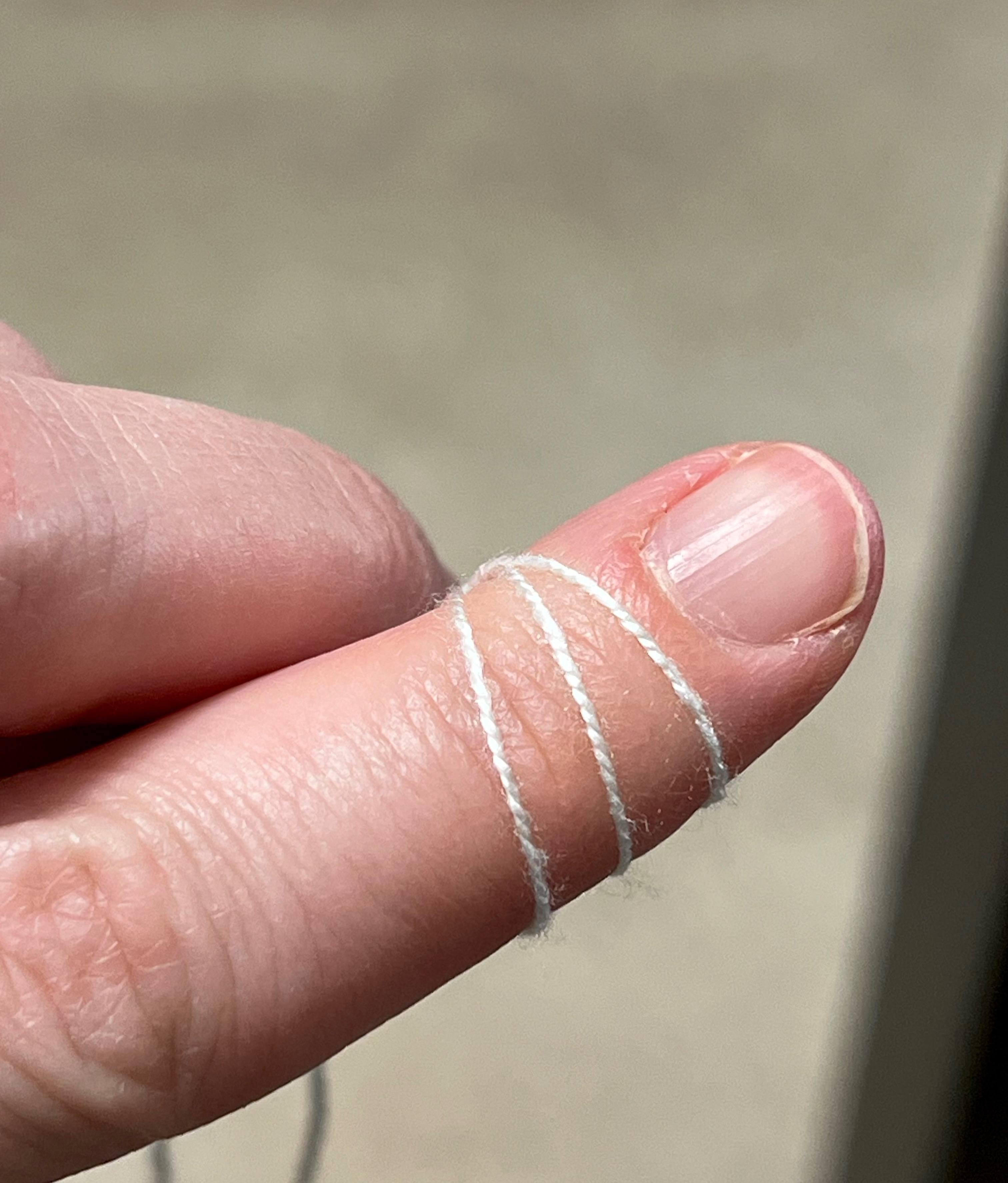 My second Bombyx silk sample with more twist added.